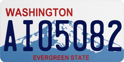 WA license plate AIO5082