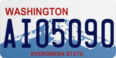 WA license plate AIO5090