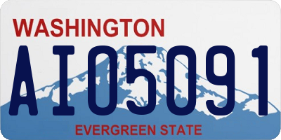 WA license plate AIO5091