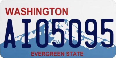 WA license plate AIO5095
