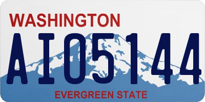 WA license plate AIO5144