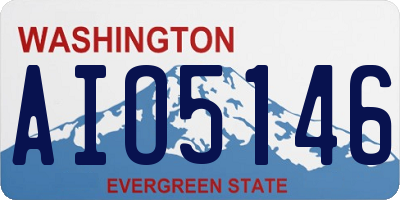 WA license plate AIO5146