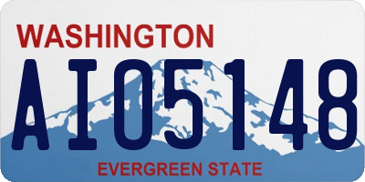 WA license plate AIO5148