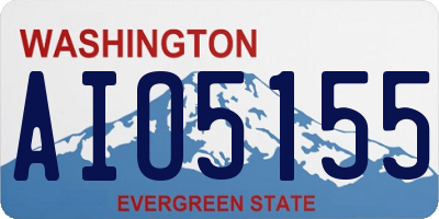 WA license plate AIO5155