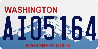 WA license plate AIO5164