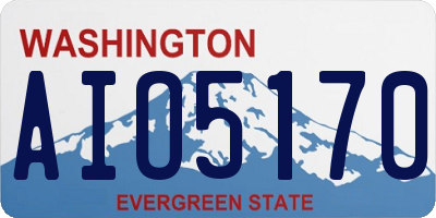 WA license plate AIO5170