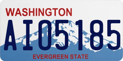WA license plate AIO5185