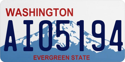 WA license plate AIO5194