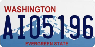 WA license plate AIO5196