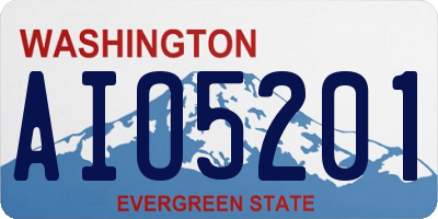 WA license plate AIO5201