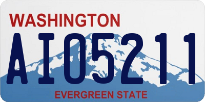 WA license plate AIO5211