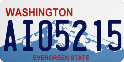 WA license plate AIO5215