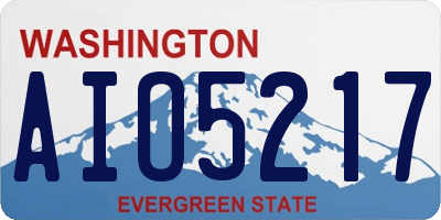 WA license plate AIO5217