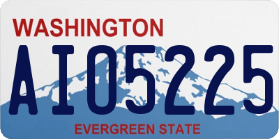 WA license plate AIO5225