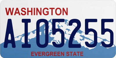 WA license plate AIO5255