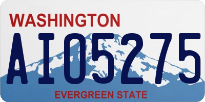 WA license plate AIO5275