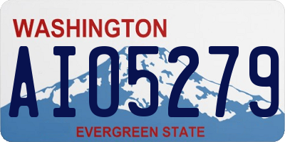 WA license plate AIO5279