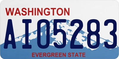 WA license plate AIO5283