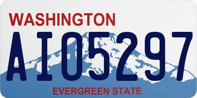 WA license plate AIO5297