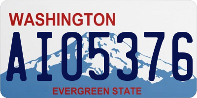 WA license plate AIO5376
