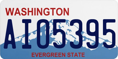WA license plate AIO5395