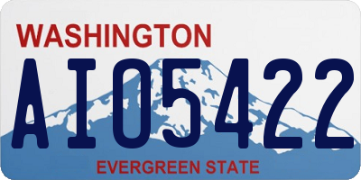 WA license plate AIO5422