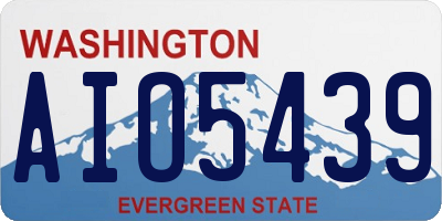 WA license plate AIO5439