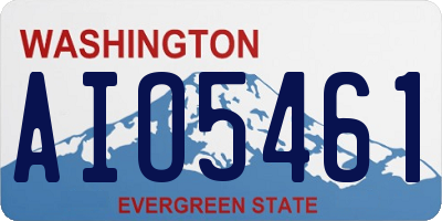 WA license plate AIO5461