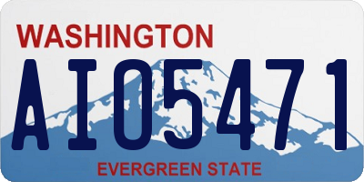 WA license plate AIO5471