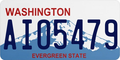 WA license plate AIO5479