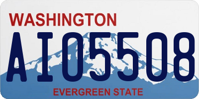 WA license plate AIO5508