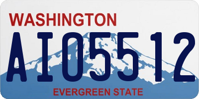 WA license plate AIO5512