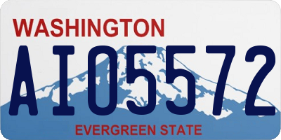 WA license plate AIO5572