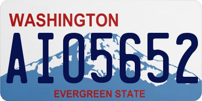 WA license plate AIO5652