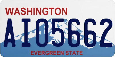 WA license plate AIO5662