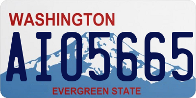 WA license plate AIO5665