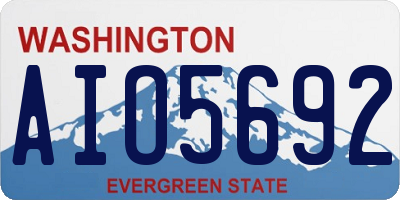 WA license plate AIO5692