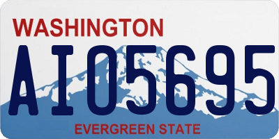 WA license plate AIO5695