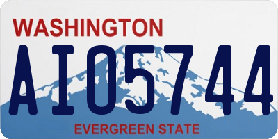 WA license plate AIO5744