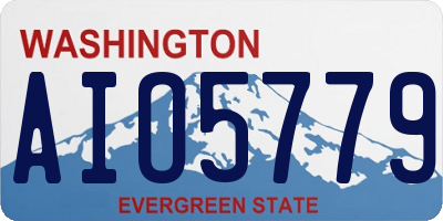 WA license plate AIO5779