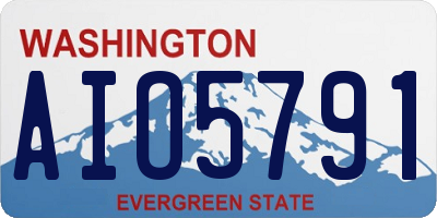 WA license plate AIO5791