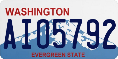 WA license plate AIO5792