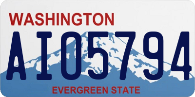 WA license plate AIO5794