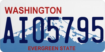 WA license plate AIO5795
