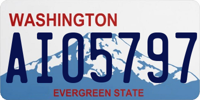 WA license plate AIO5797