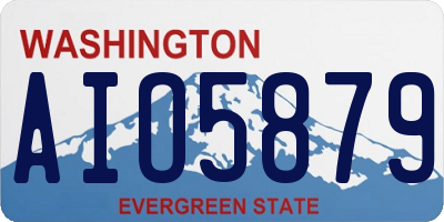 WA license plate AIO5879