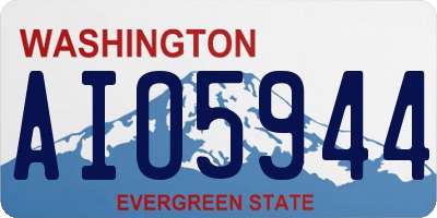WA license plate AIO5944