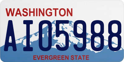 WA license plate AIO5988