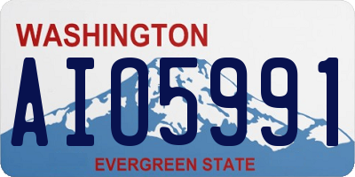 WA license plate AIO5991