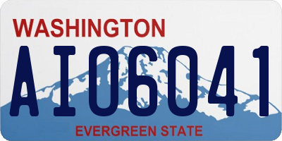WA license plate AIO6041